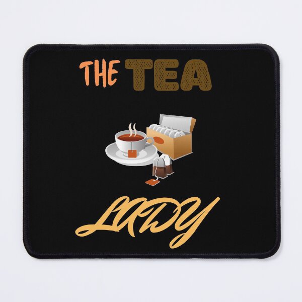 Item preview, The Tea Lady-Black Background designed and sold by Trendi61.