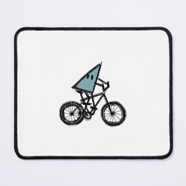 Item preview, Triangle Man Riding a Bicycle  designed and sold by hellcatbellcat.