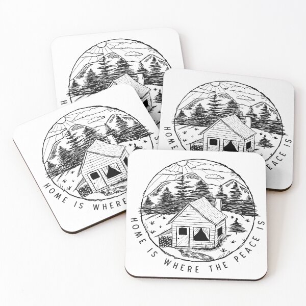 Item preview, Peace is at home (ENGLISH) designed and sold by courbebleue.