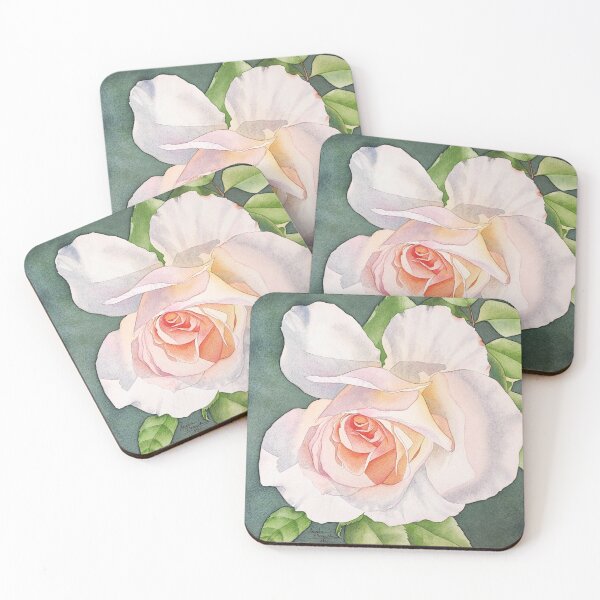 Item preview, Watercolour rose lit by sunlight designed and sold by AngieGoodlife.