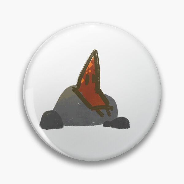 Item preview, Orange Triangle Man sitting on a rock designed and sold by hellcatbellcat.