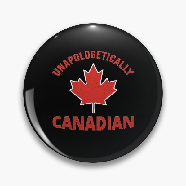 TEAM CANADA Men's National Ice Hockey Pinback Pin Maple Leaf