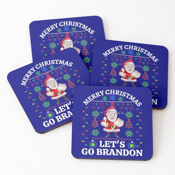 Item preview, Lets Go Brandon Ugly Christmas Sweater Impeach Biden designed and sold by WoodburyLake.
