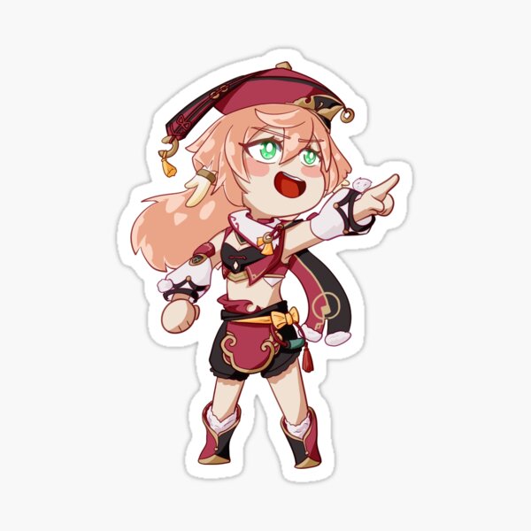 Item preview, Yanfei Chibi Genshin Impact designed and sold by pkmtrainerBenny.