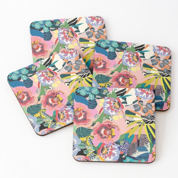 Item preview, Tropical floral pattern designed and sold by BEASTERSCLUB.