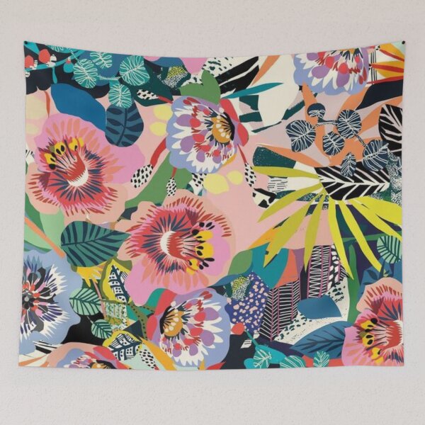Item preview, Tropical floral pattern designed and sold by BEASTERSCLUB.
