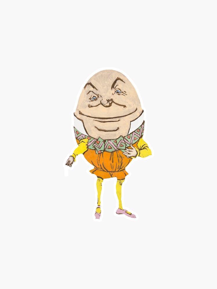 Humpty Dumpty Sticker Sticker For Sale By Divertiimages Redbubble