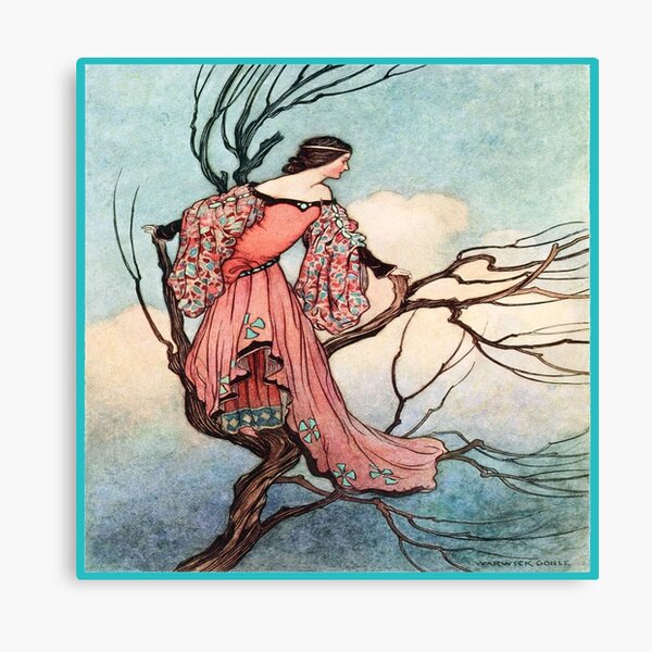 Lady in a Tree Canvas Print