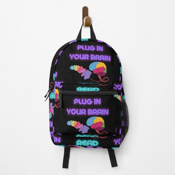 Item preview, Plug In Your Brain-Read-Black Background  designed and sold by Trendi61.