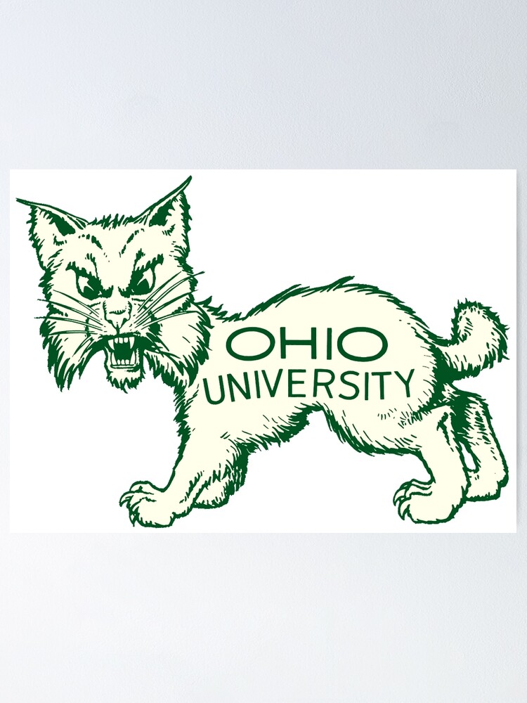 "Ohio University Bobcat Vintage Buckeye State" Poster by hilda74