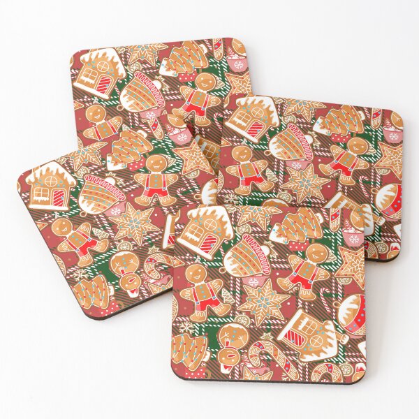 Item preview, Christmas Plaid Gingerbread Pattern  designed and sold by Designs By YL.
