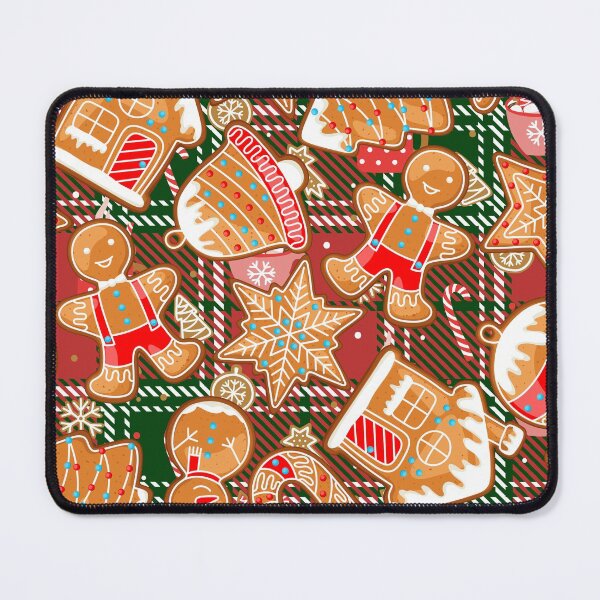 Item preview, Christmas Plaid Gingerbread Pattern designed and sold by Designs By YL.