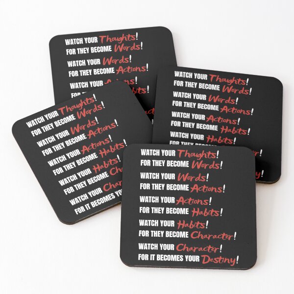 Item preview, Watch your thoughts for they become words... designed and sold by Inspired Sarcasm.