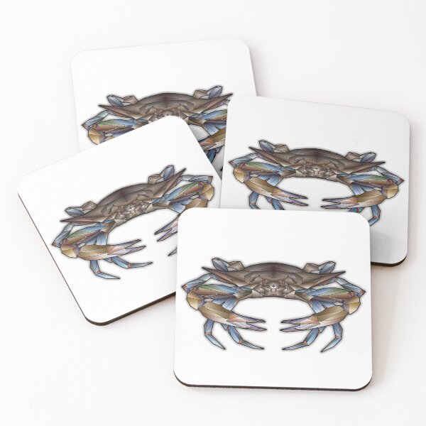 Item preview, Blue Crab Low Poly Art Painting Digital Drawing designed and sold by FlyingSeas.