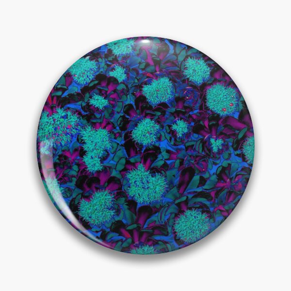 Item preview, Futuristic Blue, Cyan and Purple Floral Abstract Motives designed and sold by IraNiva.
