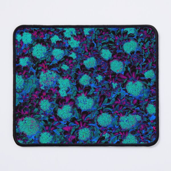 Item preview, Futuristic Blue, Cyan and Purple Floral Abstract Motives designed and sold by IraNiva.