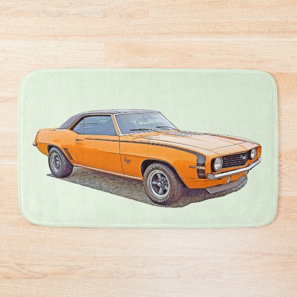Item preview, Camaro retro orange stylish car designed and sold by MikaelSh.