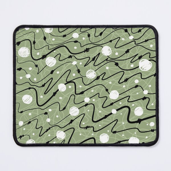 Item preview, Beads thread and pearl pattern green olive designed and sold by courbebleue.