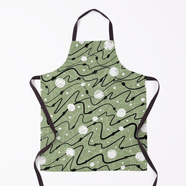 Item preview, Beads thread and pearl pattern green olive designed and sold by courbebleue.
