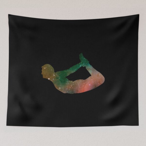 Item preview, Multicolor Galaxy Space Bow Yoga Pose Acrobatic Sport designed and sold by Merchking1.