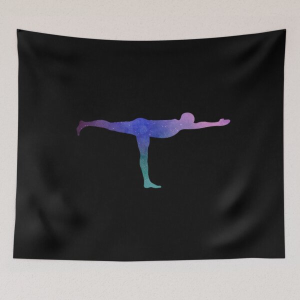 Item preview, Warrior III Acrobatic Sport Galaxy Space Yoga Workout designed and sold by Merchking1.