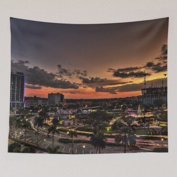 Item preview, HDR Colorful City Dusk Grunge designed and sold by BlauesSternWolf.