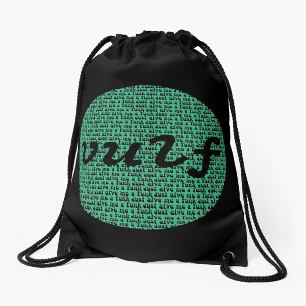 Vulfpeck Shirt Vulf Circle Green Print Drawstring Bag