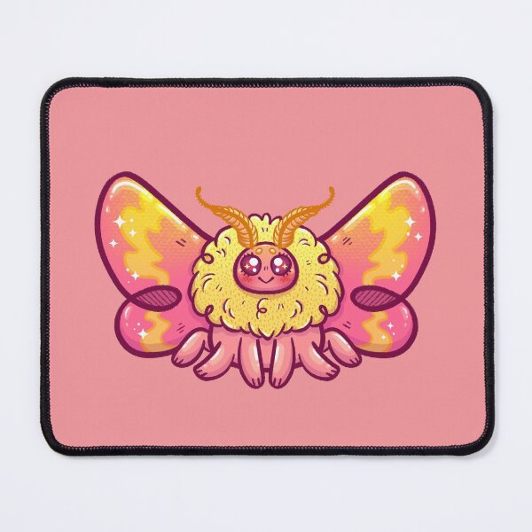 Item preview, Cute Fluffy Rosy Maple Moth designed and sold by Sarah Garrett.