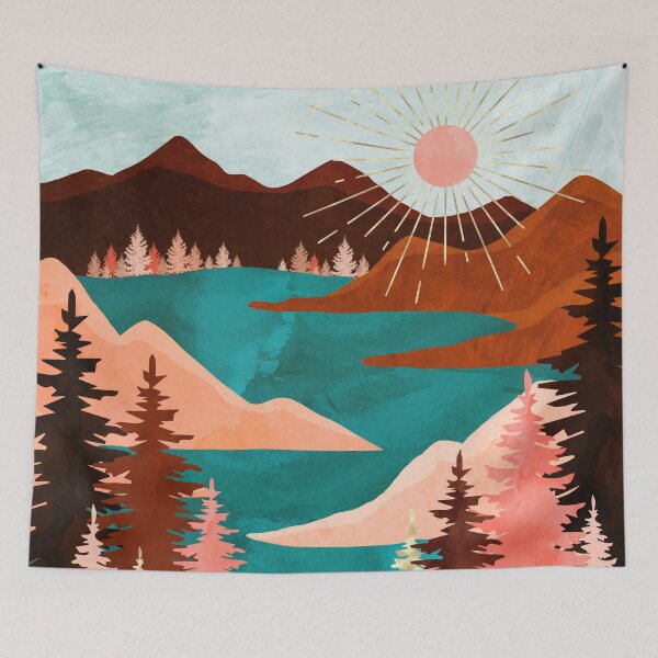 Item preview, Retro Lake designed and sold by spacefrogdesign.