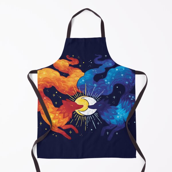 Item preview, Sun and Moon Celestial Wolves designed and sold by michelledraws.