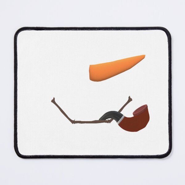 Item preview, Smiling Snowman Face with Carrot Nose, Pipe and Twig Mouth designed and sold by ArtByLM.