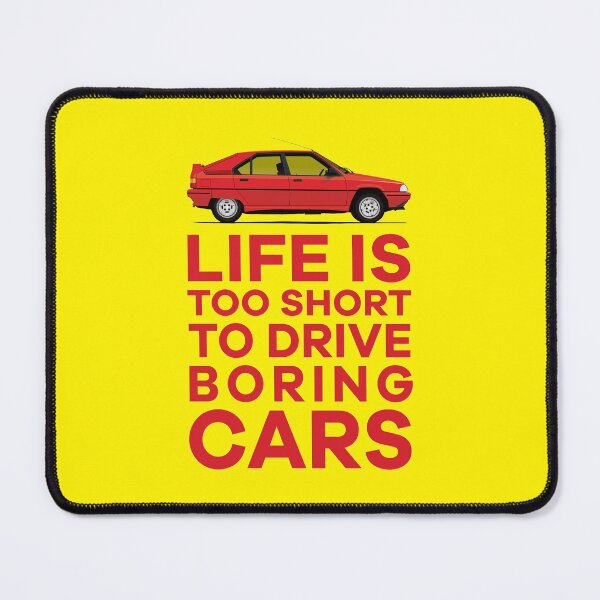 Item preview, Life is too short to drive boring cars - BX - red - sw designed and sold by knappidesign.