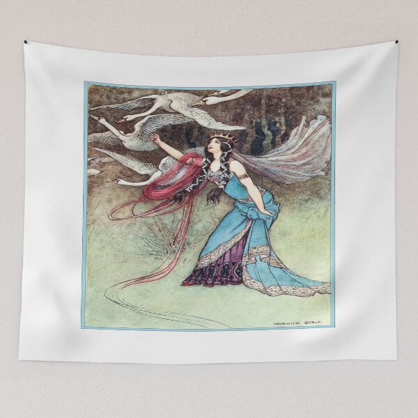Item preview, Blue Lady and Swans designed and sold by Infopreneur123.