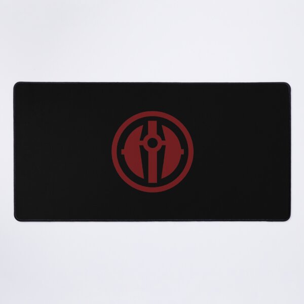 Vista previa del artículo con la obra «Emblema de Darth Revan en rojo», diseñado y vendido por HelveticaHero Designs.