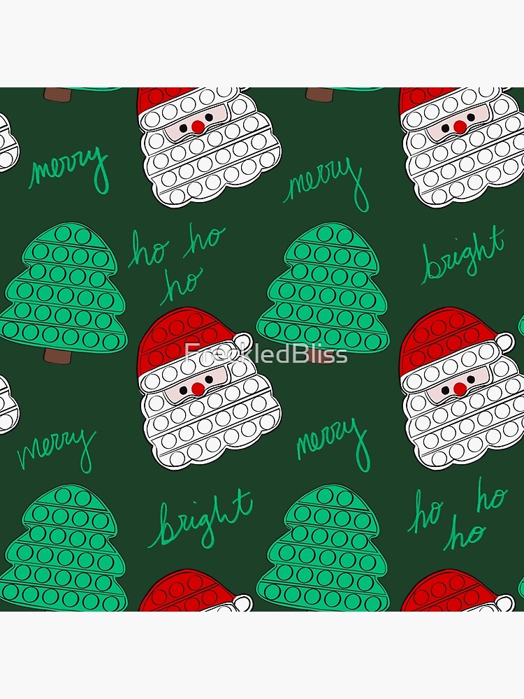 Christmas pop toys, Santa pop push toy Christmas print Poster for Sale by  FreckledBliss