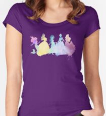 Die Farben der Prinzessinnen Tailliertes Rundhals-Shirt