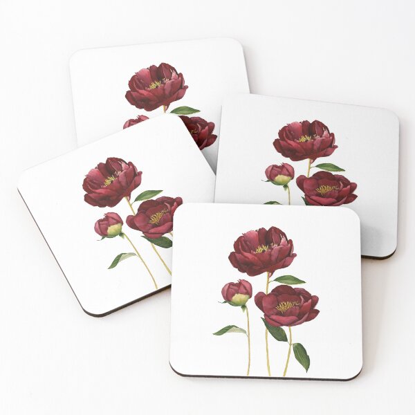 Item preview, Burgundy peonies  designed and sold by InnaPatiutko.