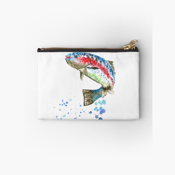 Item preview, Jumping rainbow Trout designed and sold by Rosaliartbook.