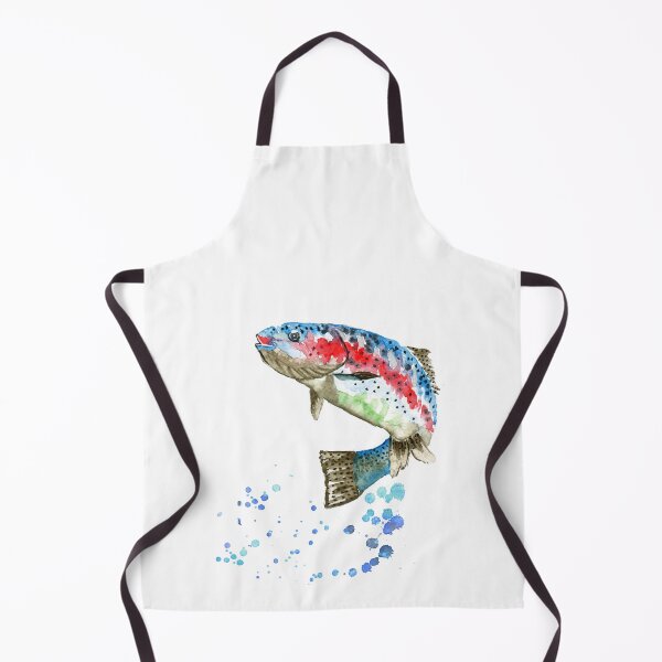 Item preview, Jumping rainbow Trout designed and sold by Rosaliartbook.