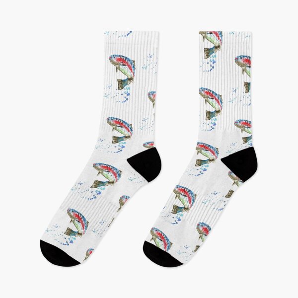 Item preview, Jumping rainbow Trout designed and sold by Rosaliartbook.