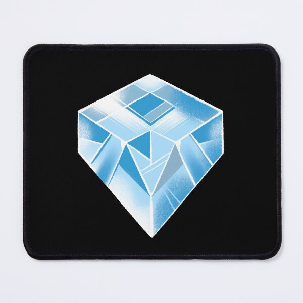 Item preview, Another Hand drawn CRYSTAL (textured) in blue designed and sold by jazzydevil.
