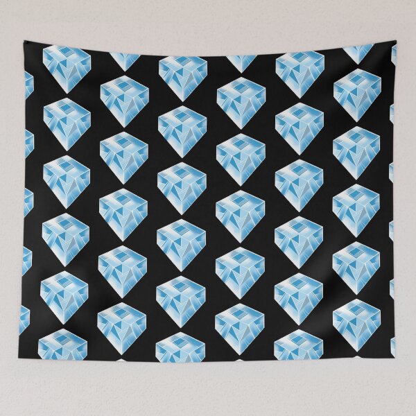 Item preview, Another Hand drawn CRYSTAL (textured) in blue designed and sold by jazzydevil.