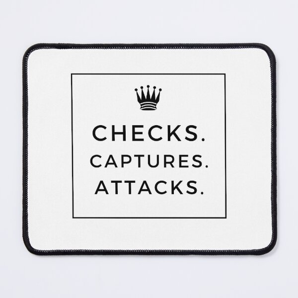 Item preview, Checks Captures Attacks - Chess designed and sold by Trixtee.