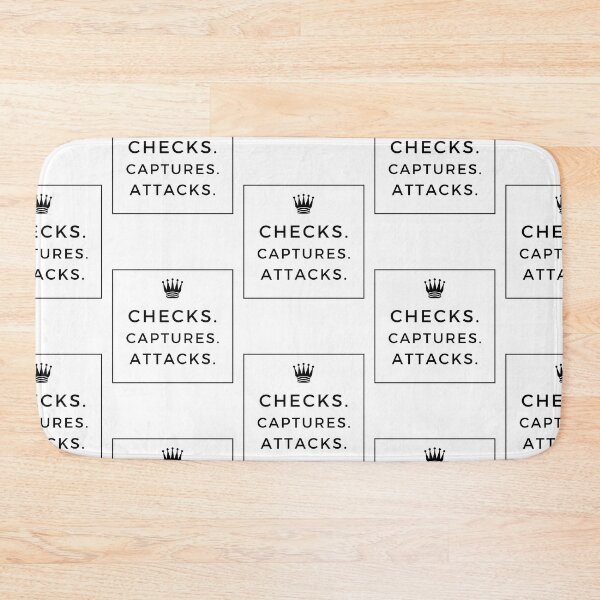 Item preview, Checks Captures Attacks - Chess designed and sold by Trixtee.