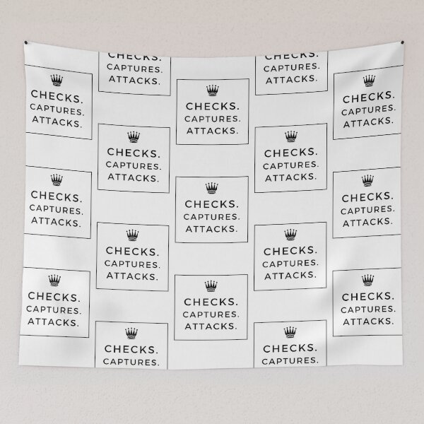 Item preview, Checks Captures Attacks - Chess designed and sold by Trixtee.