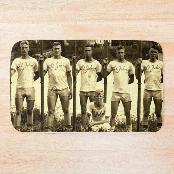 Item preview, St. John rowing team photo, vintage rowing crew photo,  designed and sold by Nostrathomas66.