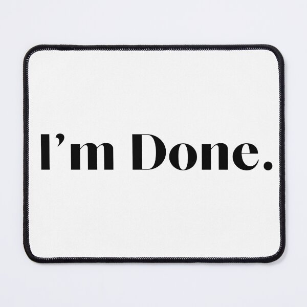 Item preview, Im Done Bold letter font designed and sold by billionairebrnd.