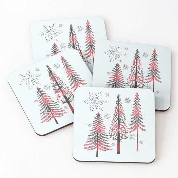 Item preview, Christmas Trees Red & Black Buffalo Check Snowflakes Winter designed and sold by tamdevo1.