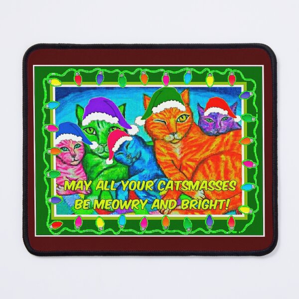 Item preview, Meowry and Bright Catsmas designed and sold by PaniaBrown.