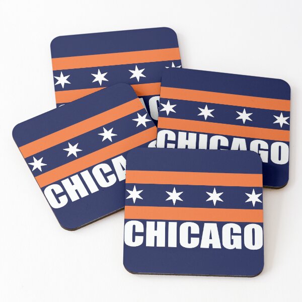 Item preview, Chicago Flag design - Bears colors - Orange and White designed and sold by BearDownDesigns.